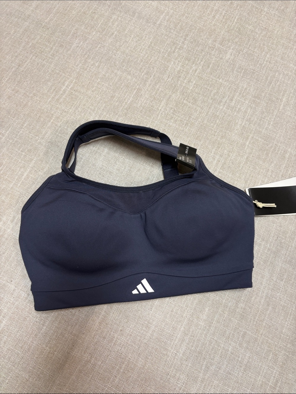 adidas Navy Blue High-Impact Sports Bra